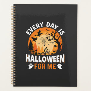 Jeder Tag ist Halloween Vintage T-Shirt Design Planer
