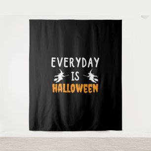 jeder tag ist halloween wandteppich