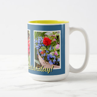 Jeder Tag ist Samstag-Tasse Zweifarbige Tasse