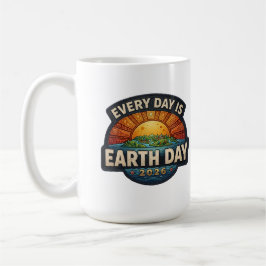Jeder Tag ist Tag der Erde 2026 | Eco-Abzeichen-De Kaffeetasse