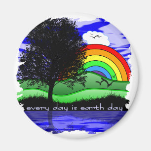 Jeder Tag ist Tag der Erde Magnet
