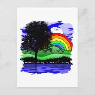 Jeder Tag ist Tag der Erde Postkarte