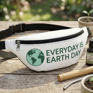 Jeder Tag Ist Tag der Erde - Vintage Grün Erde Lie Bauchtasche