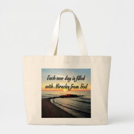 JEDER TAG IST VON GOTT MIRAKLES JUMBO STOFFBEUTEL