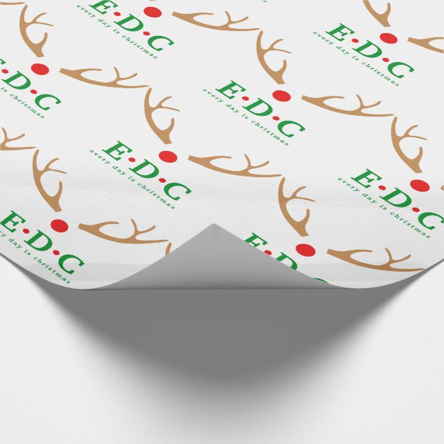 Jeder Tag ist Weihnachten  Geschenkpapier (Ecke)