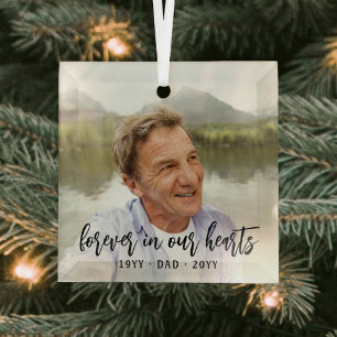 Jeder Text Gedenkstätte 1 Foto Einfache schwarze S Ornament Aus Glas