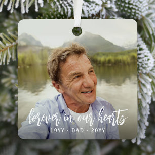 Jeder Text Gedenkstätte 2 Foto Einfache Weiße Schr Ornament Aus Metall