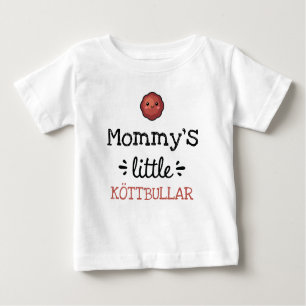 [Jeder Text] Kleiner Köttbullar Baby T-shirt