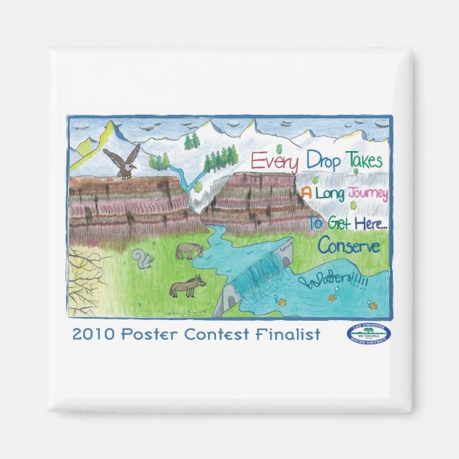 Jeder Tropfen braucht eine lange Reise, um hierher Magnet (Vorne)