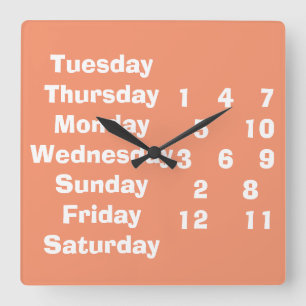 JEDER UND JE NACH RETIREE/ANDEREN SCHLIESSEN QUADRATISCHE WANDUHR