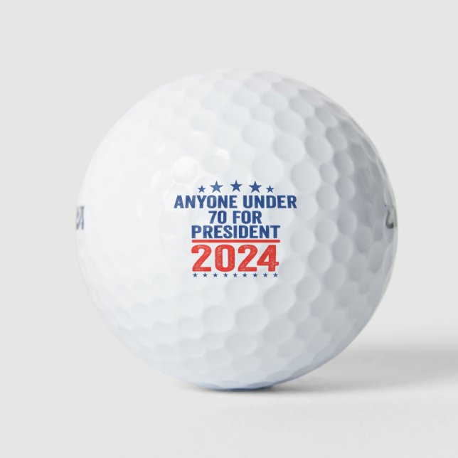 Jeder unter 70 Jahren für die Präsidentenwahl 2024 Golfball (Vorderseite)