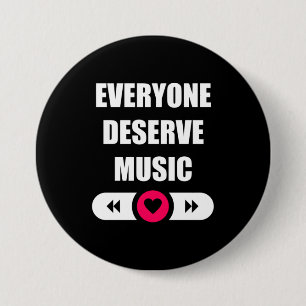 Jeder verdient Musik Button