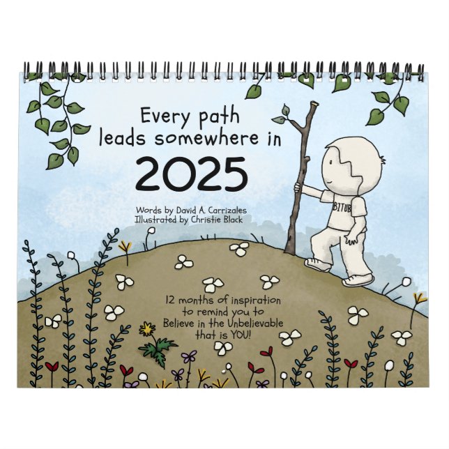 Jeder Weg führt 2025 irgendwo hin Kalender (Titelbild)