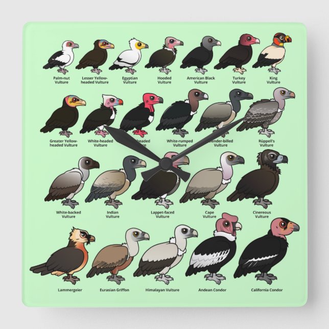 Jeder Wesen Quadratische Wanduhr (Vorderseite)