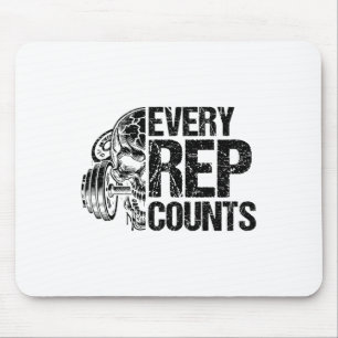 Jeder Wiederholung zählt Gewichtheber Bodybuilding Mousepad