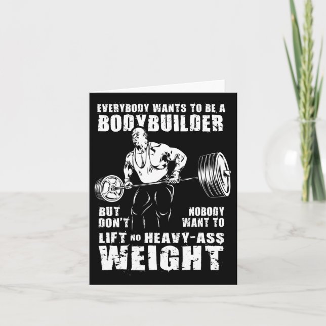 Jeder Will, Bodybuilder Funny Ronnie C zu sein Karte (Vorderseite)
