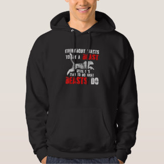 Jeder Will, ein Vintager Gym Workou zu sein Hoodie
