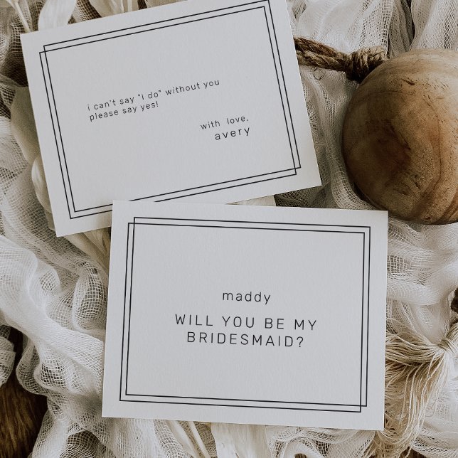 JEDER wird meine Bridesmaid-Vorschlagskarte sein Einladung (AVERY Will You Be My Bridesmaid Proposal Cards)