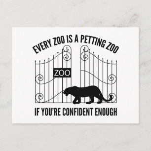 Jeder Zoo ist ein verführerischer Zoo Postkarte