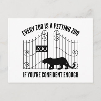 Jeder Zoo ist ein verführerischer Zoo Postkarte