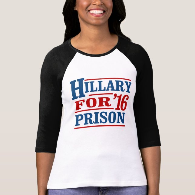 Jedermann aber Hillary - Hillary für Gefängnis - - T-Shirt (Vorderseite)