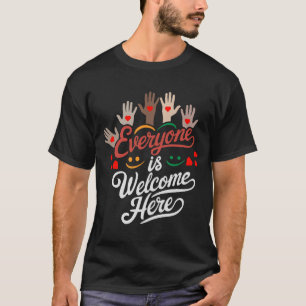 Jedermann ist hier willkommen Idaho Lehrer T-Shirt