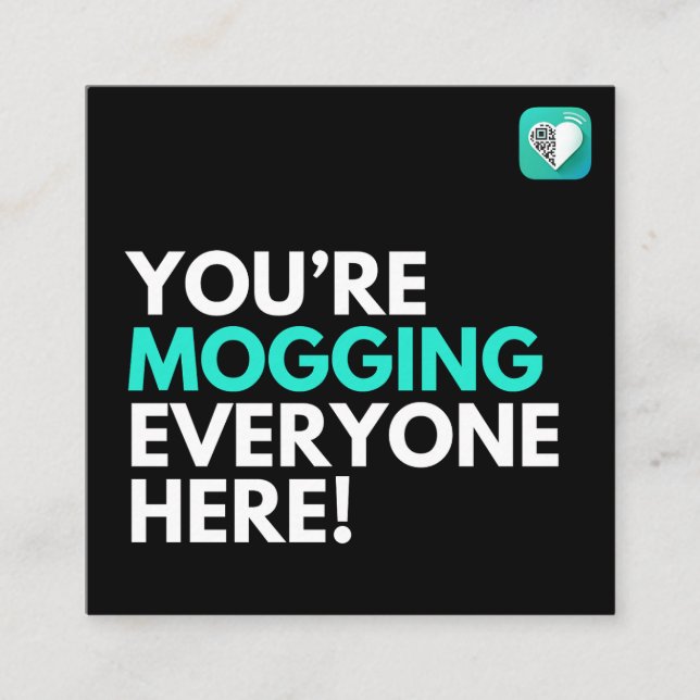 Jedermann Quadratische Visitenkarte (Vorderseite)