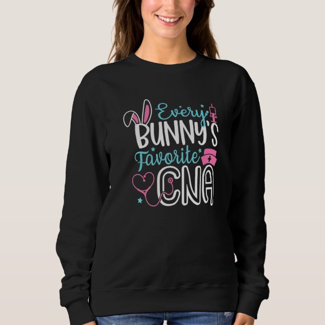 Jedermann's Favirite CNA Sonnige Nurse Funny Egg E Sweatshirt (Vorderseite)