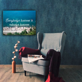 Jedermanns Geschäftssprichwort Poster