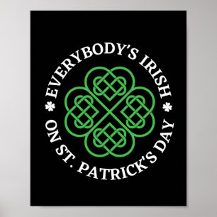 Jedermanns Ire am St Patricks Day Poster
