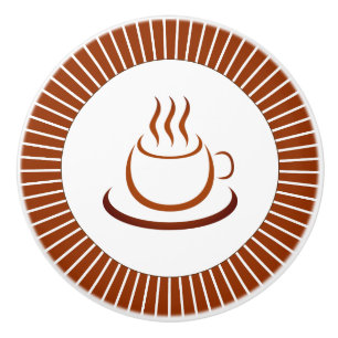 Jederzeit Kaffeezeit Keramikknauf