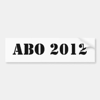 JEDES ABER OBAMAAutoaufkleber 2012 Autoaufkleber