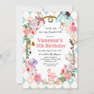 JEDES ALTER - Afrikanische amerikanische Alice im  Einladung