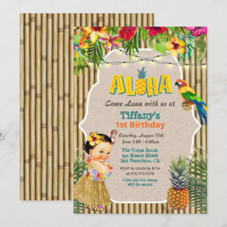 JEDES ALTER - Aloha Luau Tropical zum Geburtstag E Einladung