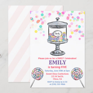 JEDES ALTER - Candy Jar Sweet Birthday Einladung