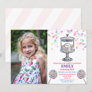 JEDES ALTER - Candy Jar Sweet Birthday Einladung