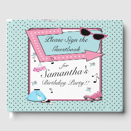 Jedes Alter, das Gästebuch Retro Birthday 1950