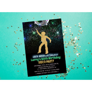 JEDES ALTER - Disco Geburtstagsparty Einladung