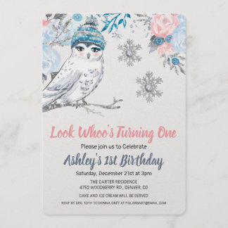 JEDES ALTER - Einladung von Owl Floral zum Geburts