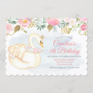 JEDES ALTER - Einladung von Swan Floral zum Geburt