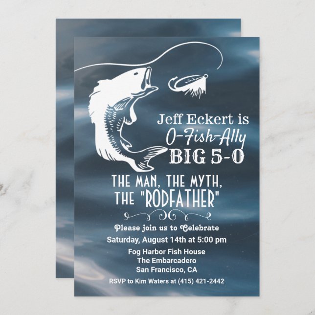 JEDES ALTER - Einladung zum Geburtstag (Vorne/Hinten)