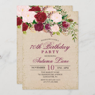 JEDES ALTER - Einladung zur Vintagen Blumengeburt