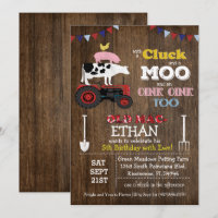 JEDES ALTER - Farm Animal Barnyard Geburtstag Einl