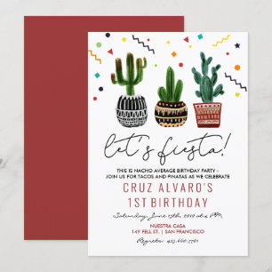 JEDES ALTER - Fiesta Cactus Birthday Einladung