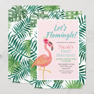 JEDES ALTER - Flamingo Flamingle Einladung zum Geb