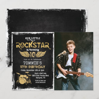 JEDES ALTER - Foto Rockstar Einladung zum Geburtst