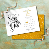 Jedes Alter Geburtstag Save the Date Kalender Gold