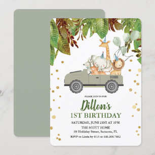 JEDES ALTER - Jungle Safari Einladung zum Geburtst