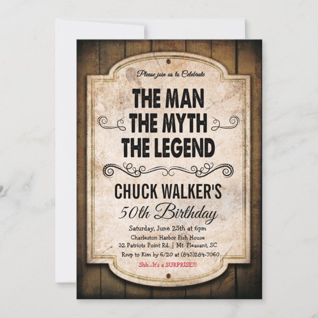 JEDES ALTER - Männliche Fischerei zum Geburtstag E Einladung (Vorderseite)