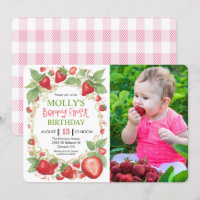 JEDES ALTER - Sehr Berry Strawberry Geburtstags-Fo